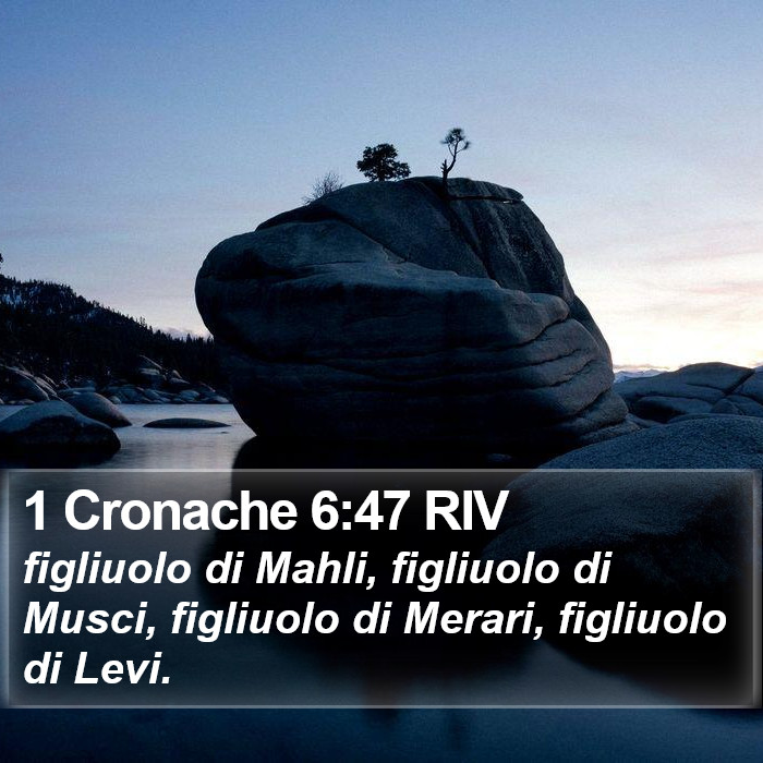 1 Cronache 6:47 RIV Bible Study