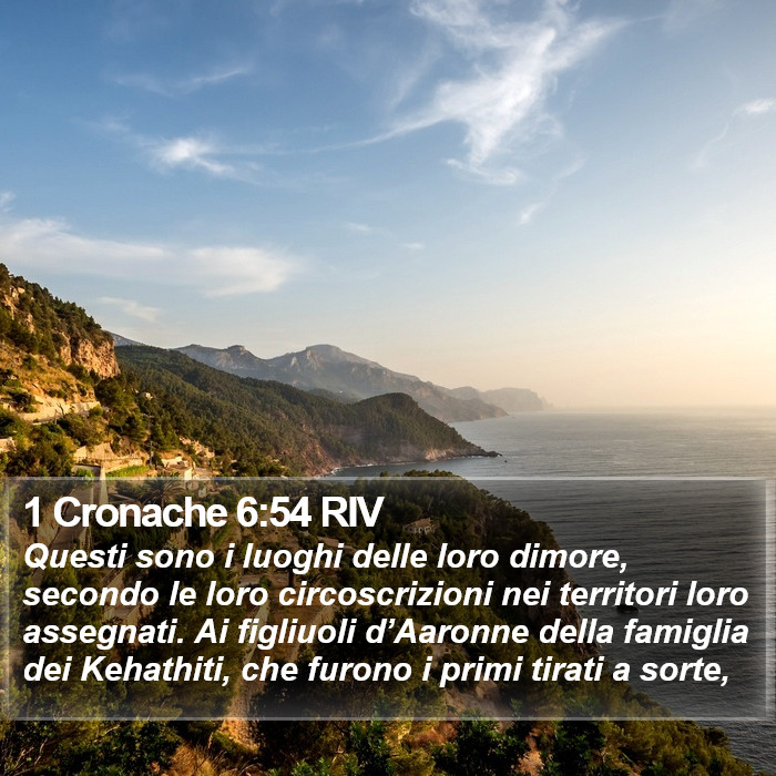 1 Cronache 6:54 RIV Bible Study