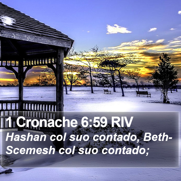 1 Cronache 6:59 RIV Bible Study