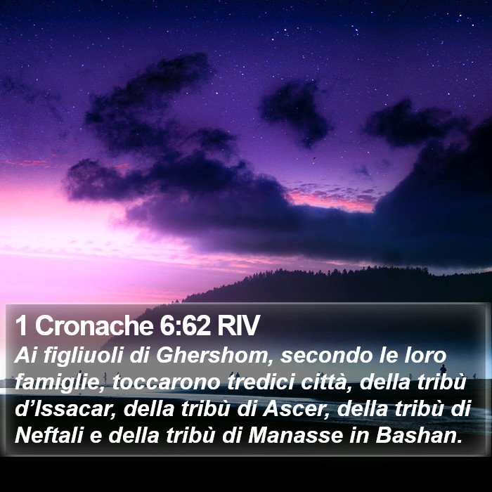1 Cronache 6:62 RIV Bible Study