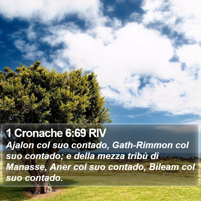 1 Cronache 6:69 RIV Bible Study