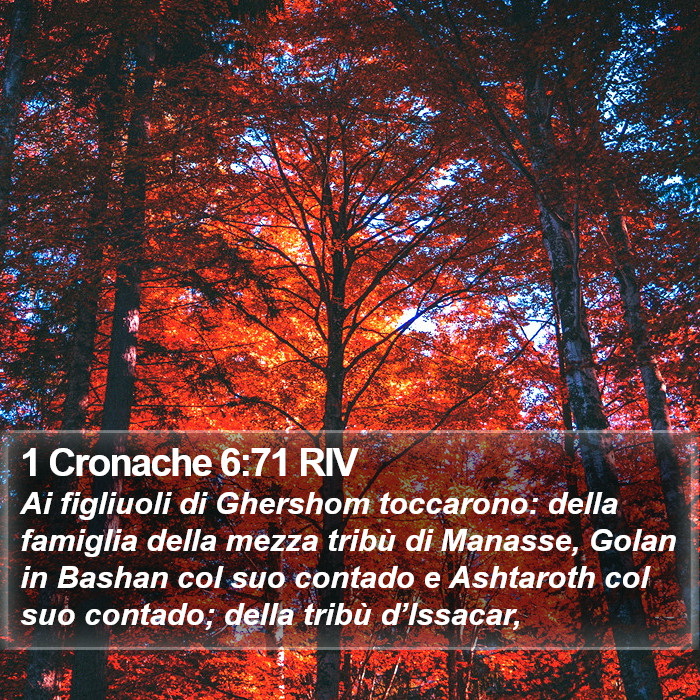 1 Cronache 6:71 RIV Bible Study