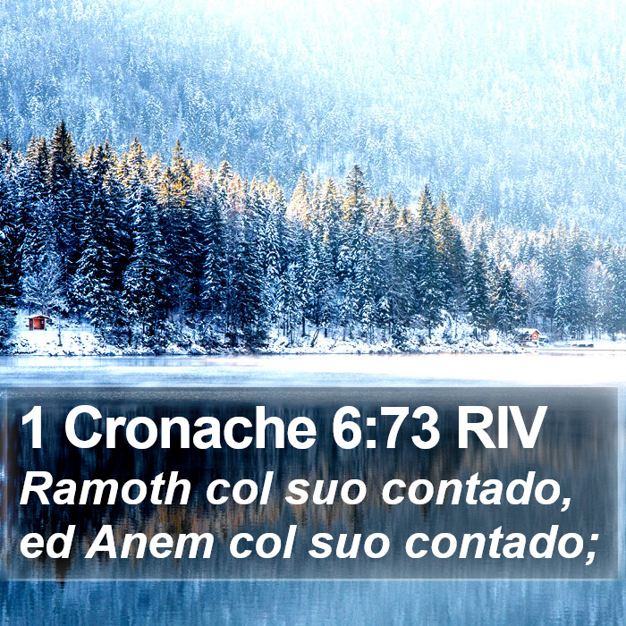 1 Cronache 6:73 RIV Bible Study