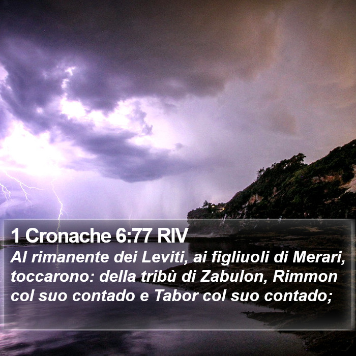 1 Cronache 6:77 RIV Bible Study