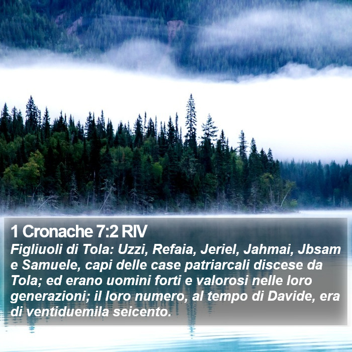 1 Cronache 7:2 RIV Bible Study