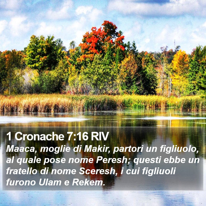 1 Cronache 7:16 RIV Bible Study