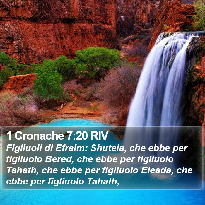 1 Cronache 7:20 RIV Bible Study