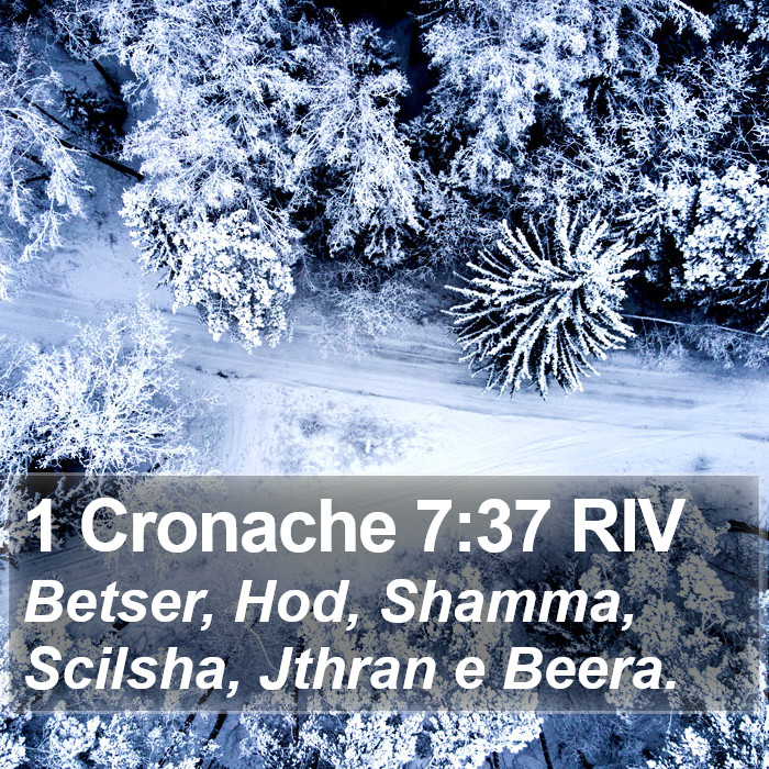 1 Cronache 7:37 RIV Bible Study