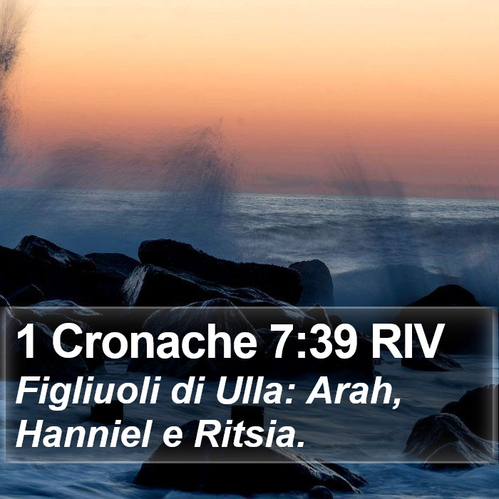 1 Cronache 7:39 RIV Bible Study