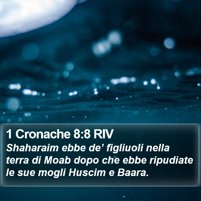 1 Cronache 8:8 RIV Bible Study