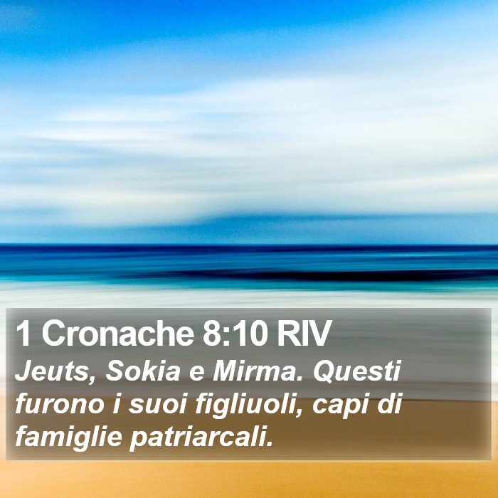 1 Cronache 8:10 RIV Bible Study