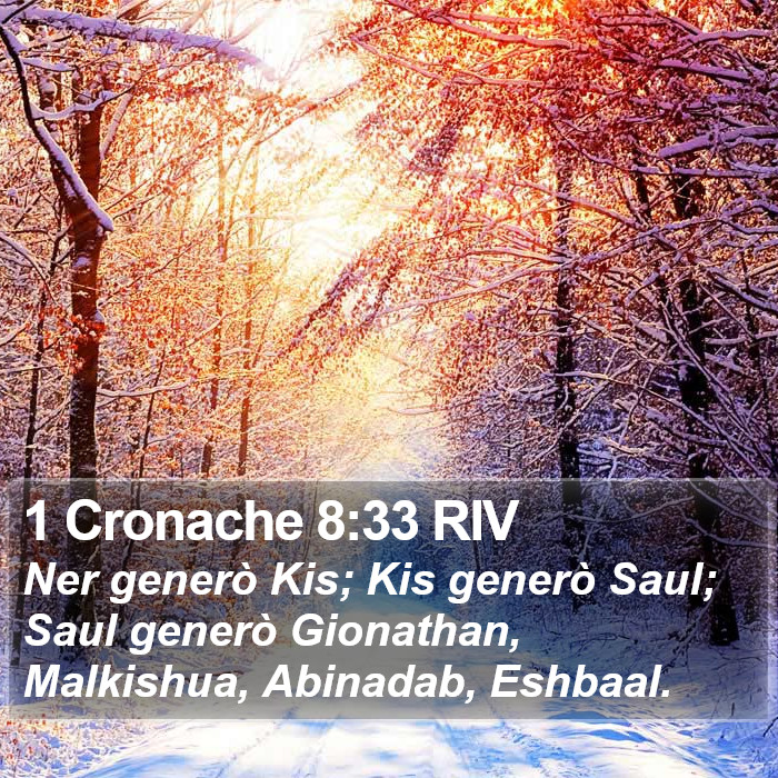 1 Cronache 8:33 RIV Bible Study