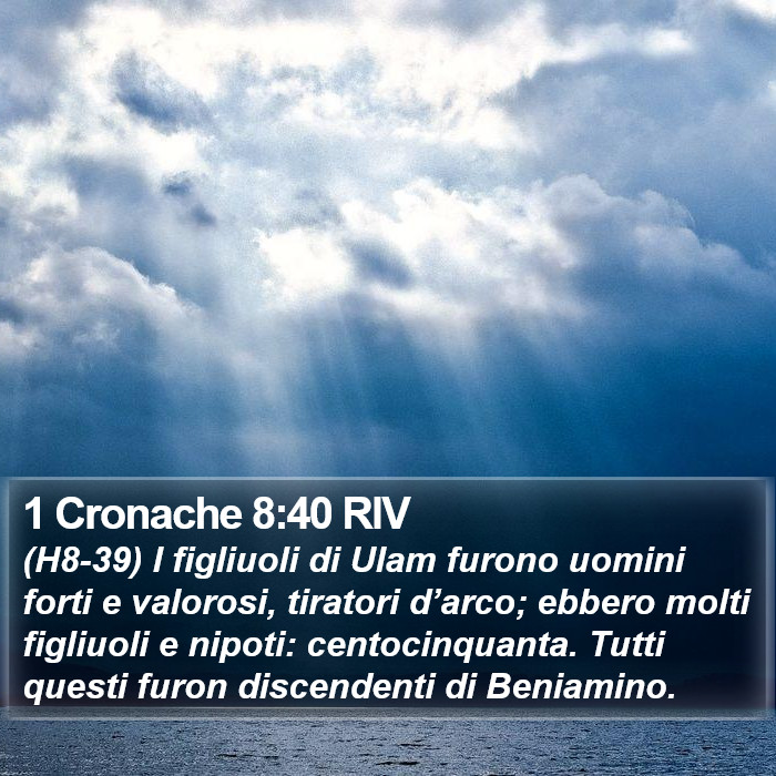 1 Cronache 8:40 RIV Bible Study