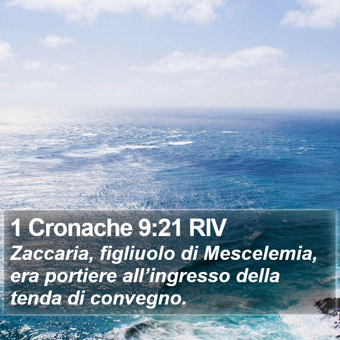 1 Cronache 9:21 RIV Bible Study