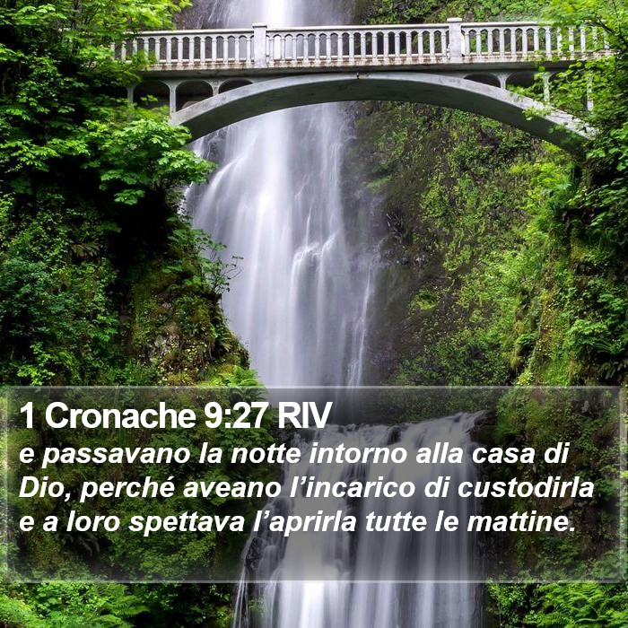 1 Cronache 9:27 RIV Bible Study