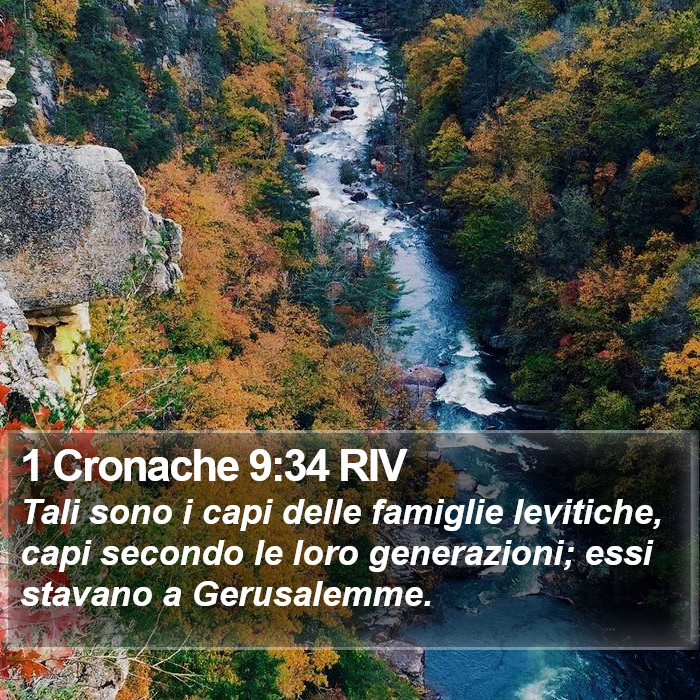 1 Cronache 9:34 RIV Bible Study