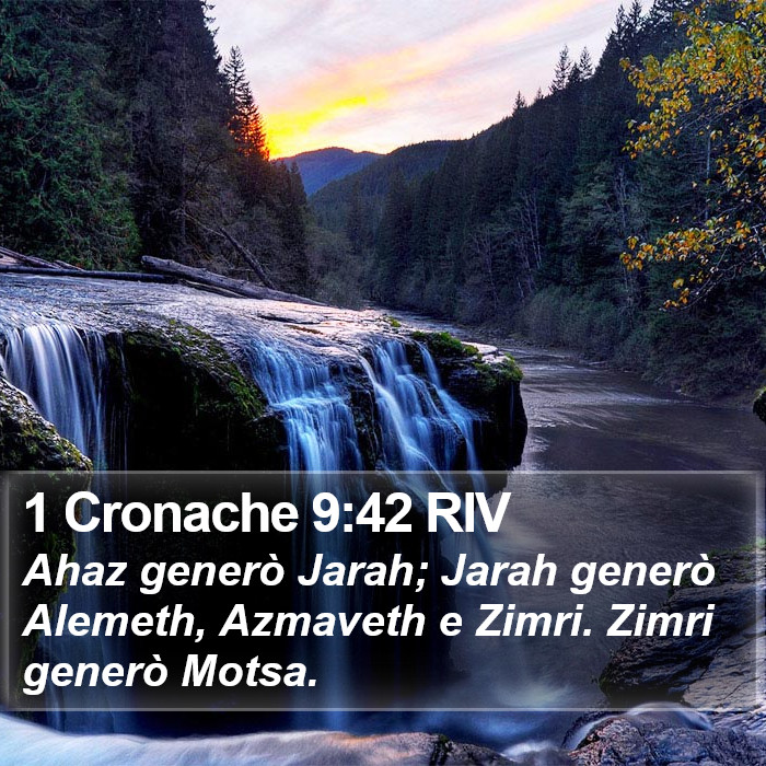 1 Cronache 9:42 RIV Bible Study