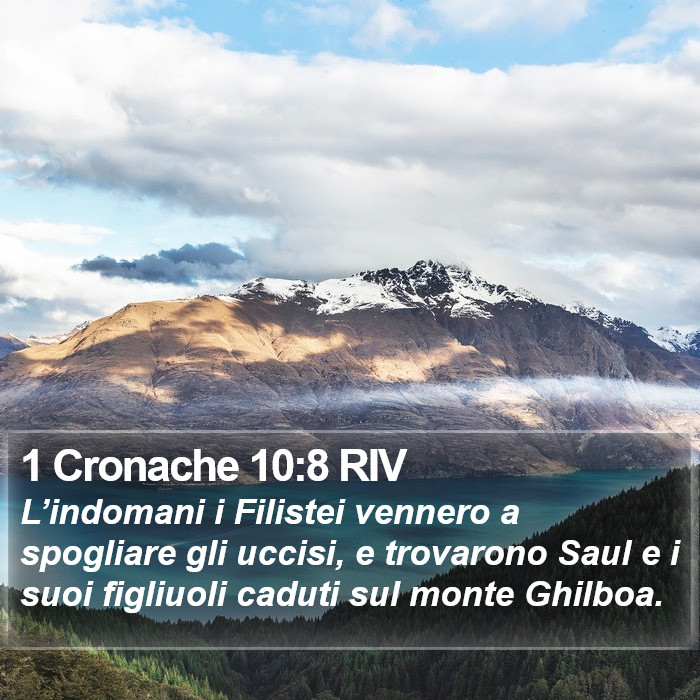 1 Cronache 10:8 RIV Bible Study