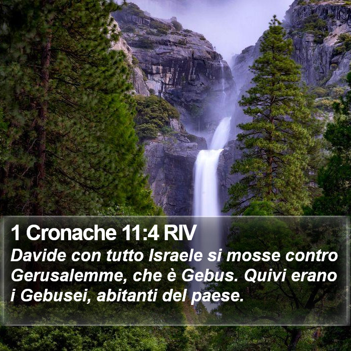 1 Cronache 11:4 RIV Bible Study