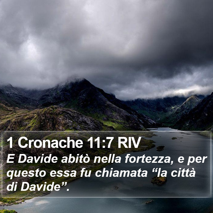 1 Cronache 11:7 RIV Bible Study