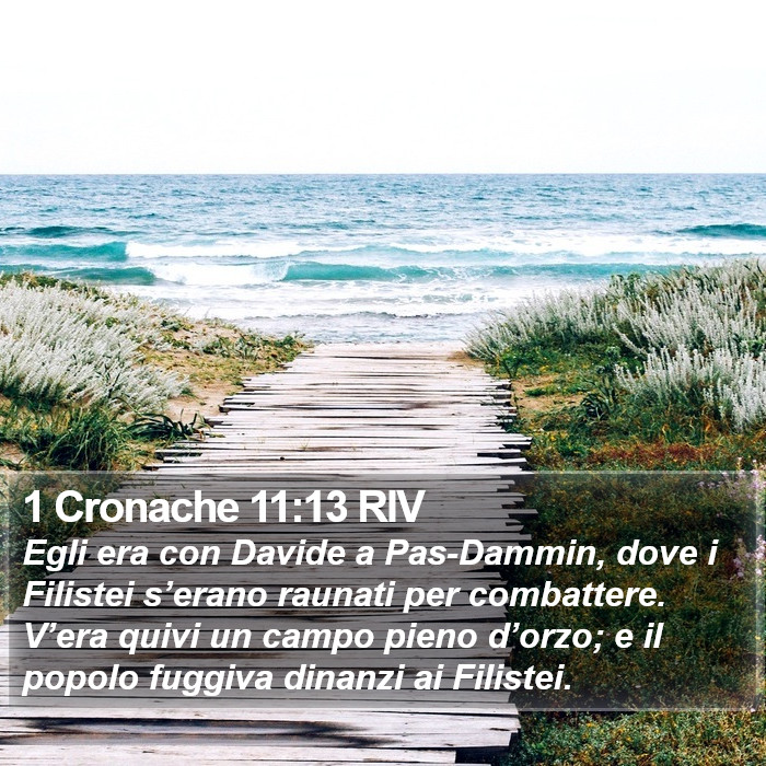 1 Cronache 11:13 RIV Bible Study