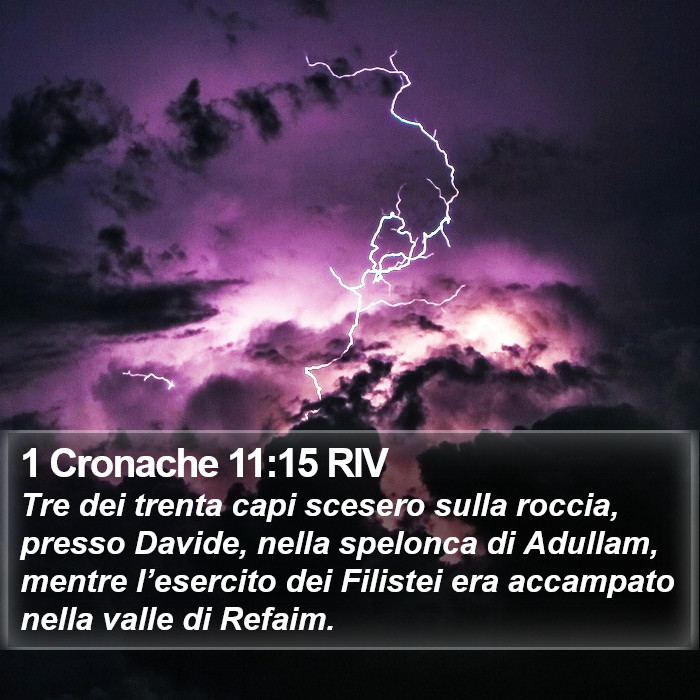 1 Cronache 11:15 RIV Bible Study