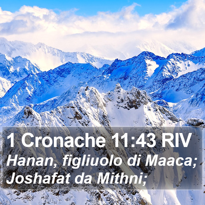 1 Cronache 11:43 RIV Bible Study