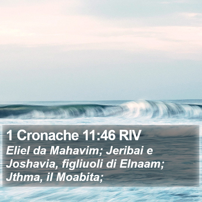 1 Cronache 11:46 RIV Bible Study