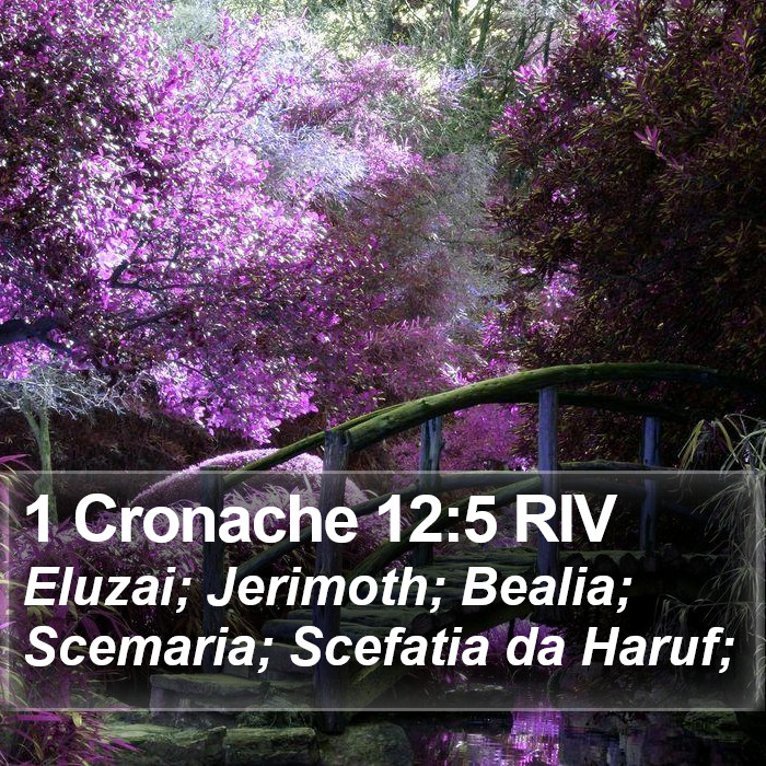 1 Cronache 12:5 RIV Bible Study