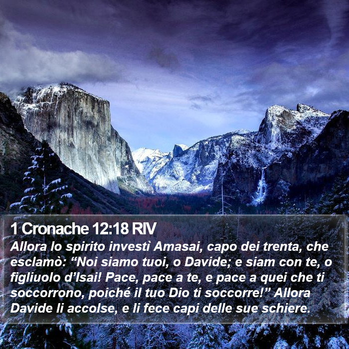 1 Cronache 12:18 RIV Bible Study