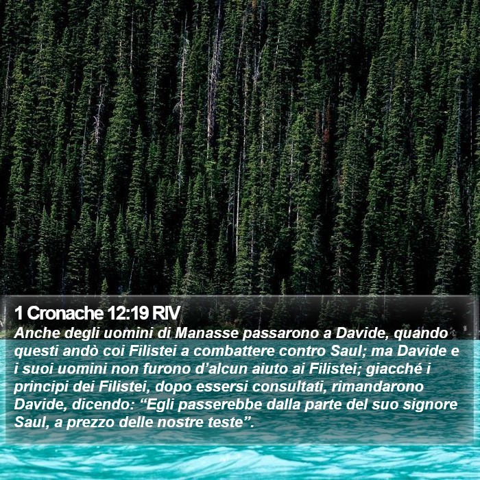 1 Cronache 12:19 RIV Bible Study