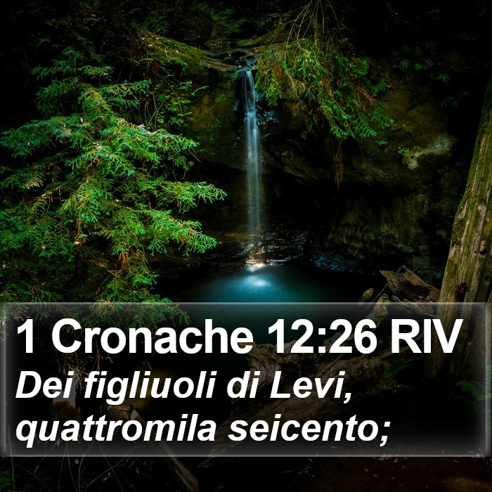 1 Cronache 12:26 RIV Bible Study