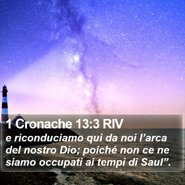 1 Cronache 13:3 RIV Bible Study