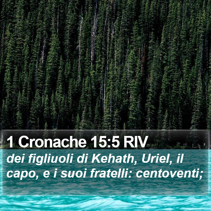 1 Cronache 15:5 RIV Bible Study