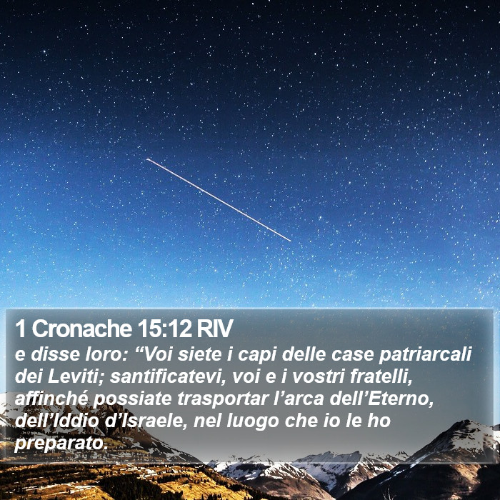 1 Cronache 15:12 RIV Bible Study