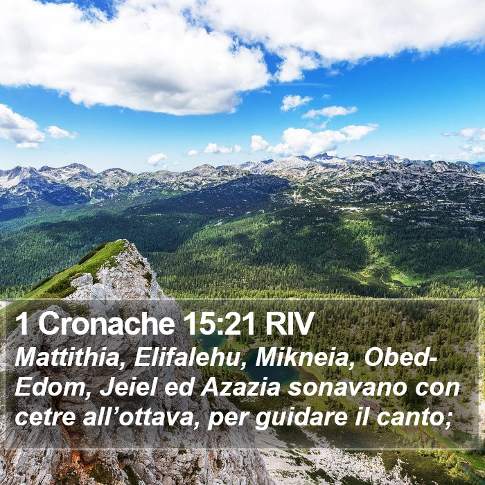 1 Cronache 15:21 RIV Bible Study