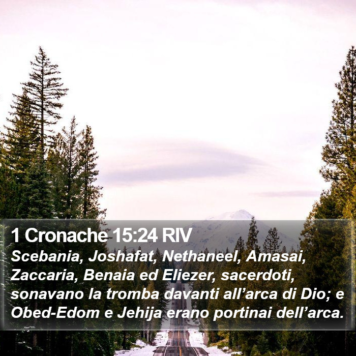 1 Cronache 15:24 RIV Bible Study