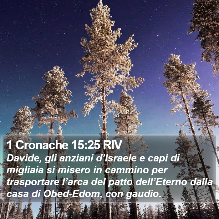 1 Cronache 15:25 RIV Bible Study