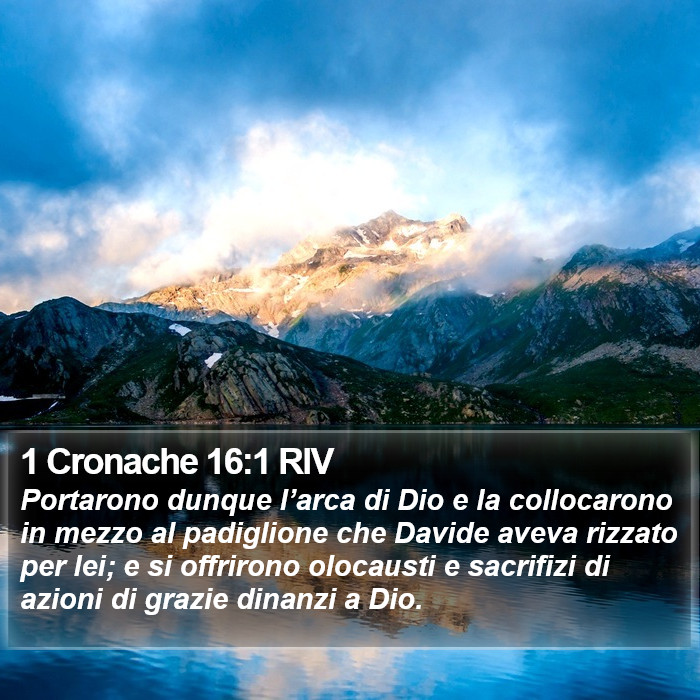 1 Cronache 16:1 RIV Bible Study