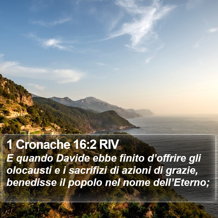 1 Cronache 16:2 RIV Bible Study