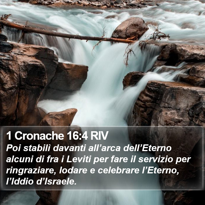 1 Cronache 16:4 RIV Bible Study