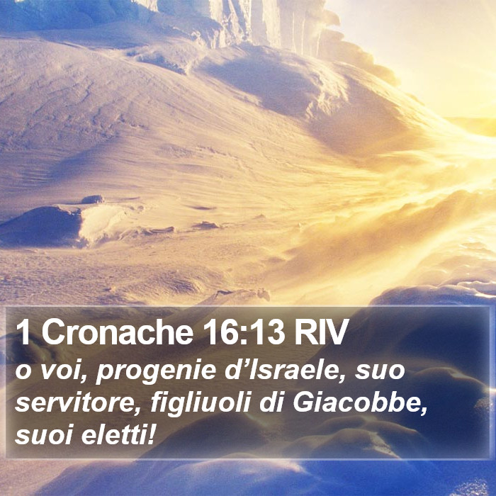 1 Cronache 16:13 RIV Bible Study