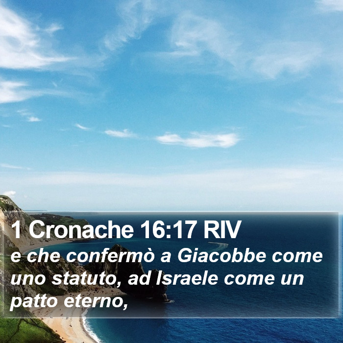 1 Cronache 16:17 RIV Bible Study