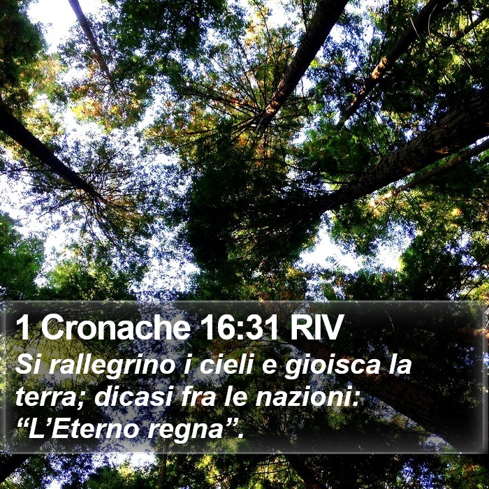 1 Cronache 16:31 RIV Bible Study