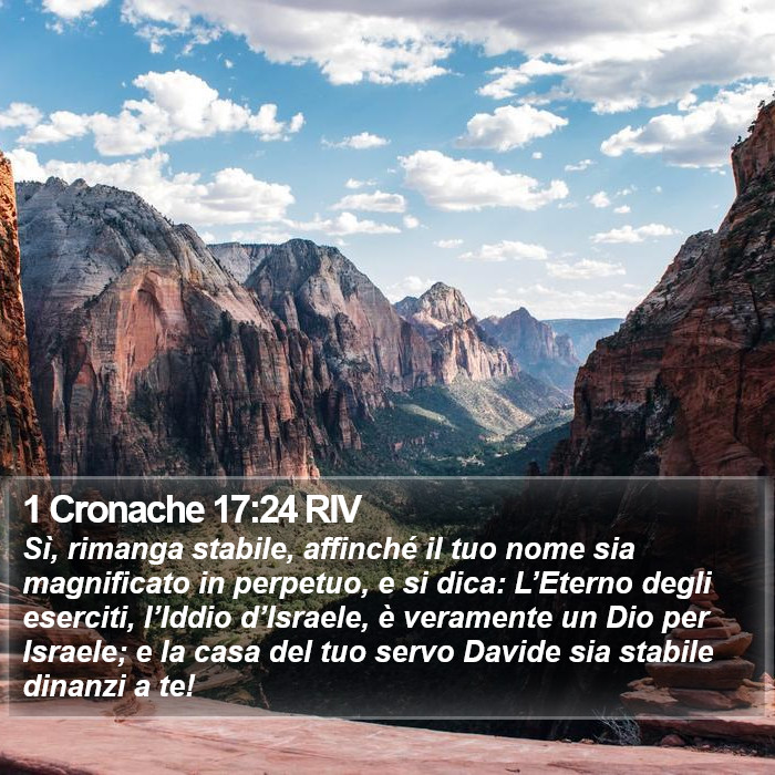 1 Cronache 17:24 RIV Bible Study