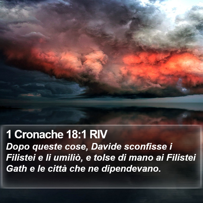 1 Cronache 18:1 RIV Bible Study