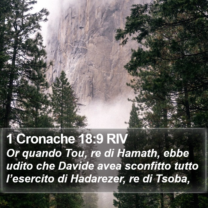 1 Cronache 18:9 RIV Bible Study