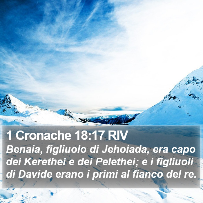 1 Cronache 18:17 RIV Bible Study