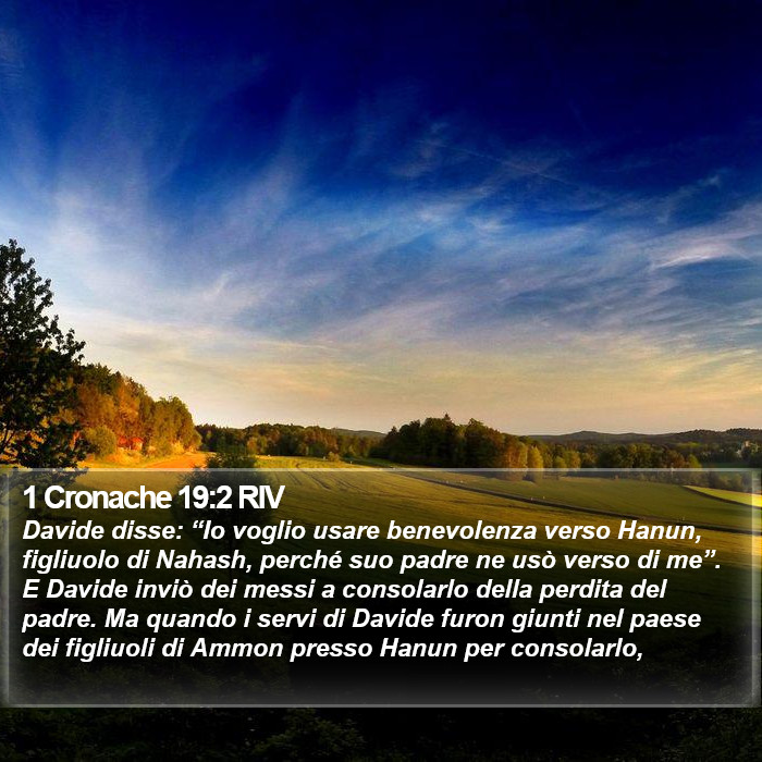 1 Cronache 19:2 RIV Bible Study