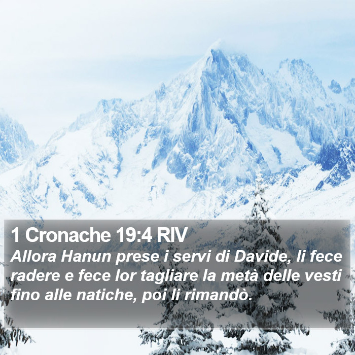 1 Cronache 19:4 RIV Bible Study